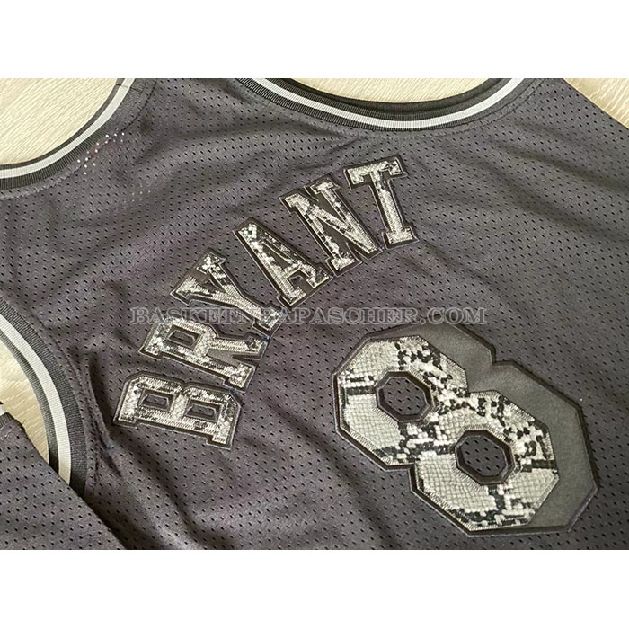 Maillot Los Angeles Lakers Kobe Bryant NO 8 Swingman Mitchell & Ness 1996-97 Noir